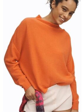 Pilcro / Anthropologie Orange Cashmere Sweater